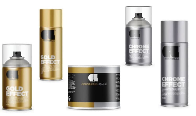 EFFECT GOLD & SILVER SPRAY 200ml | 400ml - 175ml CONTAINER